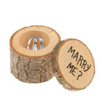 Wholesale Rustic Wedding Ring Bearer Box Personalized Wedding Ring Box We Do Wedding Gifts Wooden Ring Holder Box RRA2062