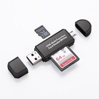 Wholesale SD Micro USB Card Reader All in OTG Adapter USB Portable Memory Card Reader SDXC SDHC SD MMC RS MMC Cards Micro SDXC