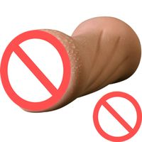 Wholesale Realistic Vagina Hand Vibrating Oral Tongue Teeth Artificial Vagina Male Masturbator Pocket Pussy Oral Vibrators Sex Toys For men