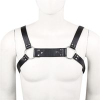 Wholesale Sexy costume for Men Upper body belt bondage Erotic Fetish BDSM Adult sex toys for male Sex products black