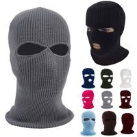 Wholesale New Knit Hole Face Mask Ski Mask Balaclava Hat Face Beanie Cap Snow Winter Motorcycle Helmet Hat Designer Masks HH9