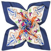 Wholesale cm cm Best Sell Colors New Style square scarf lady Small Scarves Silk Satin flowers plants Colors painting Scarves