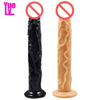 Wholesale YUELV Inch Super Long Flexible Realistic Dildo Big Huge Artificial Penis Cock With Suction Cup Adult Sex Products For Women Lesbian