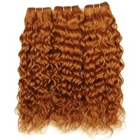 Wholesale Wet and Wavy Indian Human Hair Medium Auburn Bundles Gram Light Brown Water Wave Virgin Remy Human Hair Weave Wefts quot