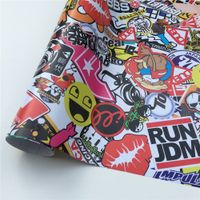 Wholesale JDM Sticker Bomb Vinyl Wrapping Film Air Bubble Free For Car Wrap laptop Skin Motorcycle Size m Roll