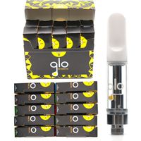Wholesale White GLO Vape Cartridges ml Ceramic oil Carts Thread Battery Vaporizer Pen Thick Oil Newest Box Packages
