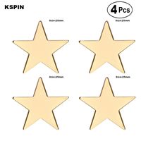 Wholesale Gold Star mm Lapel Pin Badge Brooch Icons PC