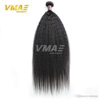 Wholesale Top Quality Brazilian Yaki Straight Virgin Human Hair Bundles Coarse Kinky Brazilian Virgin Hair light Yaki straight Hair opp bag