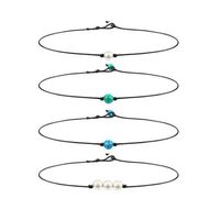 12 Stück Weißgold plattiert filigrane Rohr Perlen Armband DIY