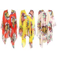 LADIES SARONG WITH LARGE SUNFLOWER PRINT