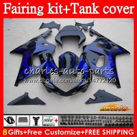 Wholesale Bodys Tank For SUZUKI flames blue GSX R1000 GSXR HC GSX R1000 K2 GSXR1000 GSXR Fairing kit On sale