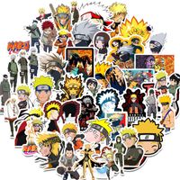 Wholesale 50 Pack Mixed Anime Car Stickers For Laptop Skateboard Pad Bicycle Motorcycle PS4 Phone Luggage Decal Pvc guitar refrigerator Stickers
