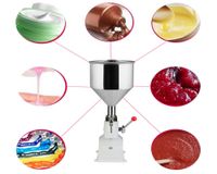 Wholesale Manual food filling machine ml hand pressure stainless paste dispensing liquid packaging equipment cream oil packing machine