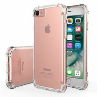 Wholesale For iPhone Plus Clear Transparent Shockproof Protective Cases Cover TPU PC Silicone Hybrid Rugged Phone Shell For Iphone s Plus