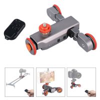 Wholesale Freeshipping Autodolly Wireless Remote Motorized electric Track Slider Dolly Wheel Car DSLR Video Pulley Rolling Skater camera