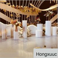 Wholesale Pearly Origami Column Dessert Table Folding Roman Column Round Table Decoration Wedding Guide Window Booth Props Paper Column Stand