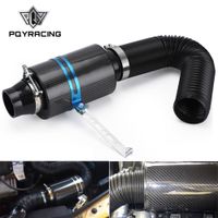 Wholesale PQY New Universal Racing Carbon Fiber Cold Feed Induction Kit Air Intake Kit Air Filter Box Witout Fan PQY AIT13