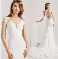 Wholesale New Arrival Hot Sale Special Fashion Catwalk Boutique Dinner Annual Meeting Toast Elegant Luxury Romantic Fishtail White Tidal Dress
