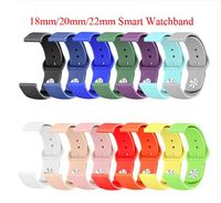 Wholesale Watch Strap For Amazfit Bip Silicone mm Colorful Watchband for Samsung Galaxy Watch Active mm mm Gear S2 S3 wrist Band