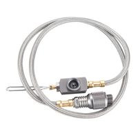 Wholesale High Quality cm Propane Adapter With Braided Stainless Steel Hose Outdoor Stoves Accessories New