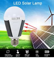 Wholesale Portable Outdoor Emergency Lights Hanging Lantern IP65 LED Solar Power Lamp E27 V Rechargeable Bulb for Camping Tent Fishing