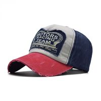 Wholesale 2021 fashion explosion models denim washed baseball cap MOTO hip hop hat casual caps