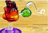 Wholesale Hookah accessories soccer panda pot Glass bongs Oil Burner Glass Water Pipes Oil Rigs Smoking Free