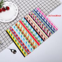 Wholesale Biodegradable Disposable Paper Straw Environmental Colorful Drinking Straw Wedding Kid Birthday Party Decoration Supply Bar Tool VT0630