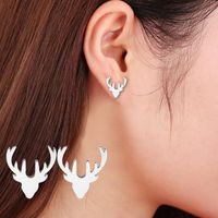 Wholesale 2018 Hot sale Christmas Reindeer Earrings Christmas Studs Jewelry fashion earrings Christmas gifts