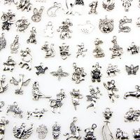 Wholesale Assorted Designs Animal Charms Cat Pig Bear Bird Snake Horse Dog Squirrel Swan Ox Pendants For DIY Necklace Bracelet Jewelry Making