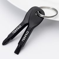 Wholesale Cross Shaped Screwdriver Keys Ring Metal Outdoor Pocket Metal Tools Fashion DIY Keychains Car Pendant Hardware Key Buckle TTA844