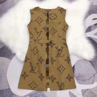 Nueva Navidad pista Cuello Redondo Sin Mangas Estampado Animal panelado Floral Vestido