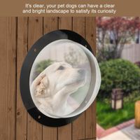 Wholesale Durable Acrylic Pet Sight Window Dome Insert Fence Clear Outside Landscape Viewer For Cats Dogs pet dog gate dog door