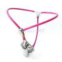 Wholesale Chic Brief Male Stainless Steel Cable Belt device Invisible Chastity Pants Cage Adult Bondage Bdsm Sex Toy R76