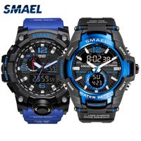 Wholesale Special Sport MENS watches SET top brand luxury waterproof fashion men wristwatch Led Quartz military sport watch suit