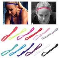 Wholesale Multicolor Gym Anti Slip Thin Elastic Sports Headband Women Yoga Hair Bands Slim Fitness Sweatband Headband Hair Accessories