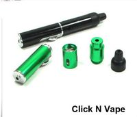 Wholesale Fashion Sneak A Vape Click Vape Mini Herbal Vaporizer Smoking Pipe Touch Flame Lighter Butane Smoke Torch Jet Flame Lighter
