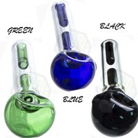 Wholesale Water Mini handle glass pipe smoking pipe Spoon Bubbler Hybrid Spill Proof smoking bong oil burner can be added water