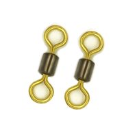 Wholesale Fishing Hooks Copper Rolling Swivel Solid Connector Ball Bearing For Fishhook Lure Sea Tool Accessories Pesca Peche