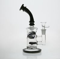 Wholesale Black Glass Honeycomb Bong Jet Perc Wax Dab Rig TORO Oil Rigs Smoking Pipe Fab Egg Bubblers Water Pipe with Quartz Banger