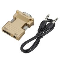 Wholesale 1080P to VGA Adapter Digital To Analog Audio Video Converter Cable for PC Laptop TV Box Projector