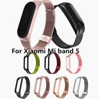 Wholesale 50pcs New Metal Milanese Wrist Strap For Xiaomi Mi band Bracelet strap for xiaomi miband Smart Band Accessories