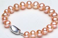 Wholesale bracelet Counter genuine freshwater pearl bracelet genuine mm round very bright light