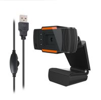 Wholesale USB Web Cam Webcam HD P P p fps PC Camera with Absorption Microphone MIC for Skype for Android TV Rotatable Computer Camera