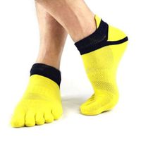 Wholesale Men s Socks Pairs Mens Cotton Toe Pure Five Finger Breathable Male Sports Mesh