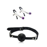 Wholesale New Sexy Set Kit Fetish Sex Bondage Sex Toys for Couples Nipple Clamps Foot Handcuff Ball Gag Whip Collar Eye mask