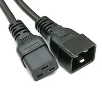 Wholesale C19 to C20 power cord A PDU powe cable hole pure copper UPS power supply extension cable square