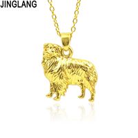 Wholesale JINGLANG Little Dog Necklace For Women Customized Gold Silver Baby Animal Wedding Bridesmaid Jewelry Christmas Gift