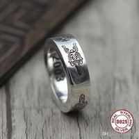 Wholesale S925 pure silver men s ring Restoring ancient ways is unique ring of the holy sword is an old couple punk style Gift your lover
