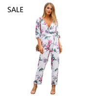 OTW Womens Wide-Leg Beach Party Club Boho Print Print Off Shoulder Jumpsuit Romper